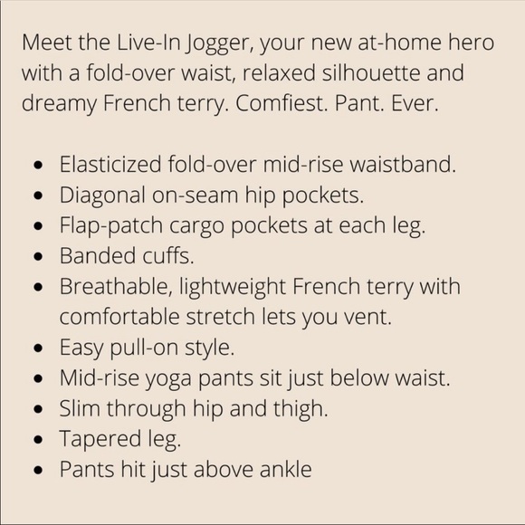 Old Navy sz.L crème leopard print joggers with cargo pockets - Picture 5 of 5